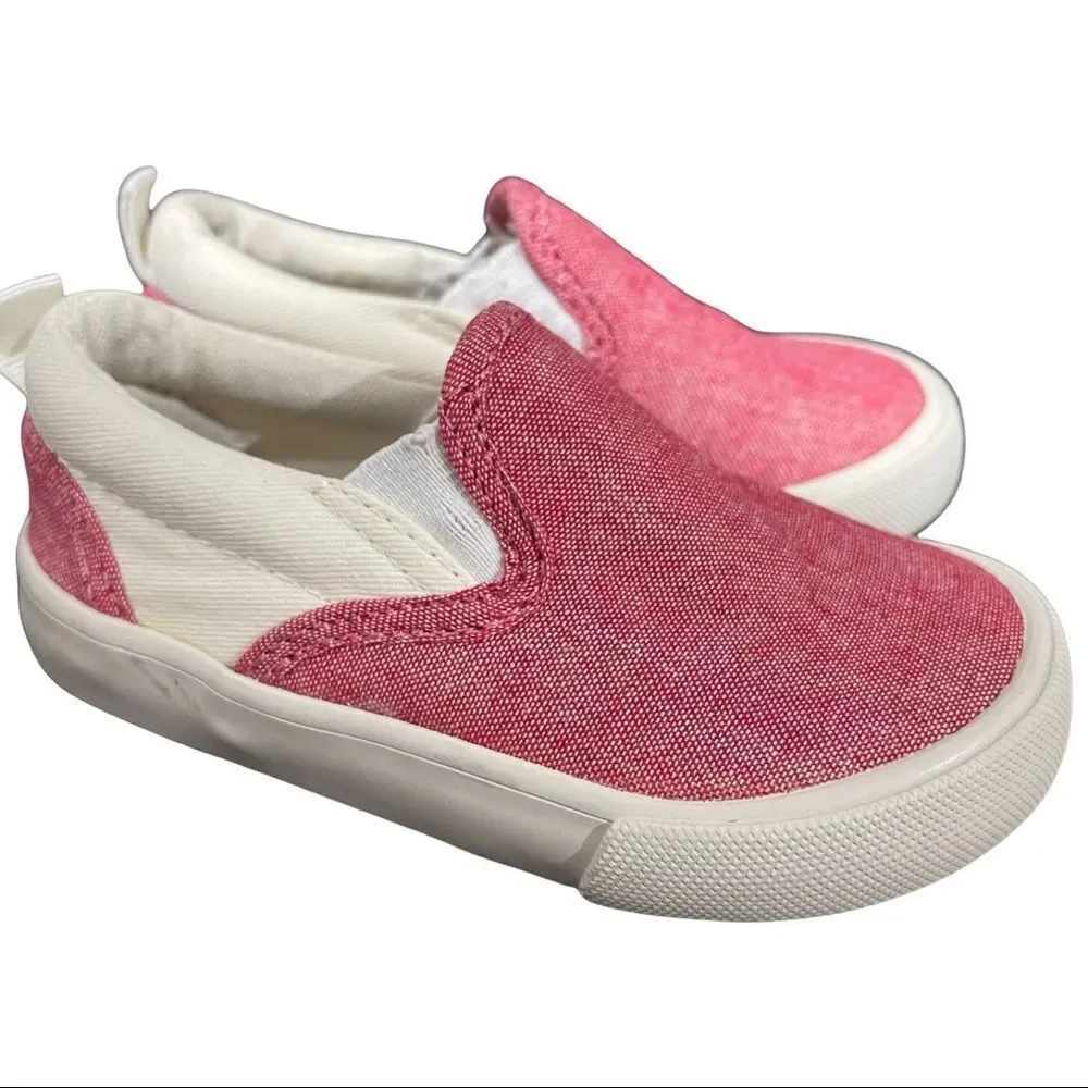 4/$25 -‎ Gap Kids Red & White Slip-On Loafers